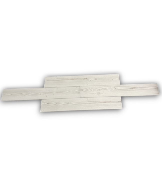 57716 252 Sq. Ft. Pine Wood White Porcelain Tile