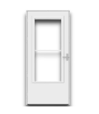 Bud's Warehouse 57718 34 X 80 White Retractable Screen Storm Door