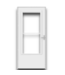 57718 34 X 80 White Retractable Screen Storm Door