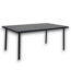 57723 Matte Black Steel Rectangle Outdoor Dining Table
