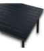57723 Matte Black Steel Rectangle Outdoor Dining Table