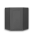 57725 Calder Dark Gray Diagonal Corner Wall Cabinet
