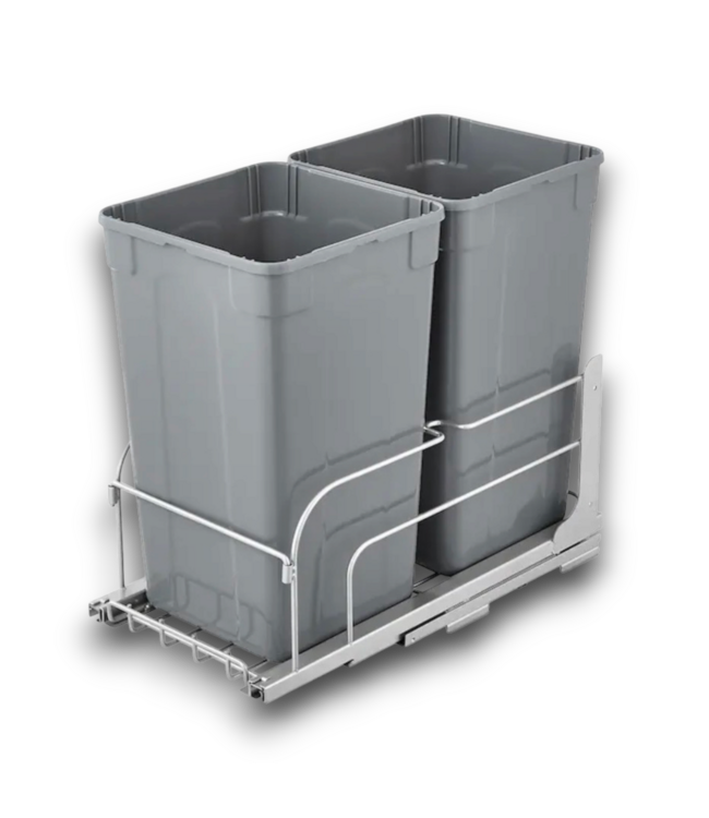 57728 Pull-out Trash Can Double 27 Qt Under Mount