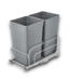 57728 Pull-out Trash Can Double 27 Qt Under Mount