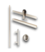 57732 72” Satin Nickel Soft Close Barn Door Hardware