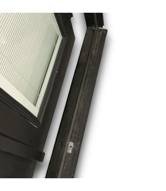 57721 95 X 79  Black Prehung Ext. Double Door W/ Side Light