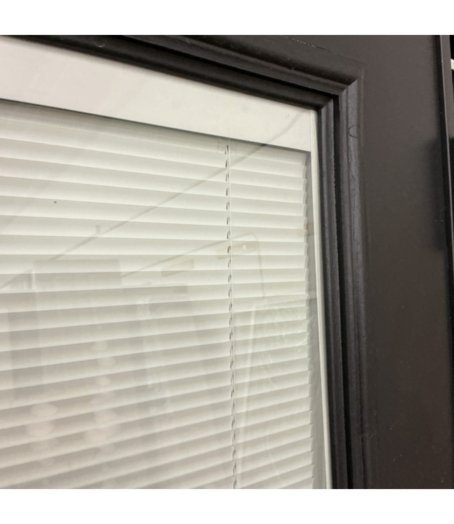 57721 95 X 79  Black Prehung Ext. Double Door W/ Side Light