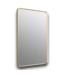 57734 Essential Rectangle Brushed Gold Framed Mirror