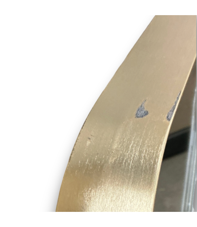57734 Essential Rectangle Brushed Gold Framed Mirror