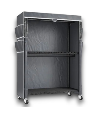 Bud's Warehouse 57744 Portable Closet With Wheels Clothes Rack With Cover