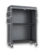 57744 Portable Closet With Wheels Clothes Rack With Cover