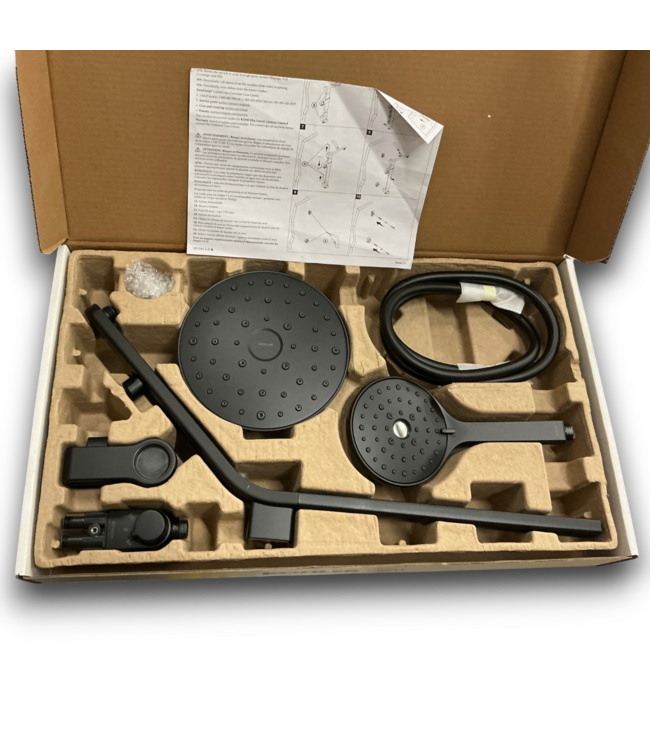 57749 Raindet Matte Black Shower Faucet Bar System