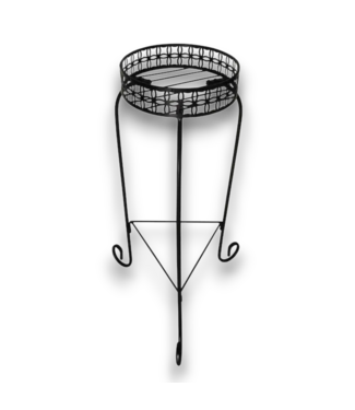 Bud's Warehouse 57750 Black Round Steel Plant Stand