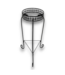 57750 Black Round Steel Plant Stand