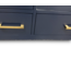 57737 Navy Blue Double Bathroom Vanity With Brushed Gold