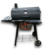 57743 30'' Super Pro Charcoal Grill Black Barrel Grill