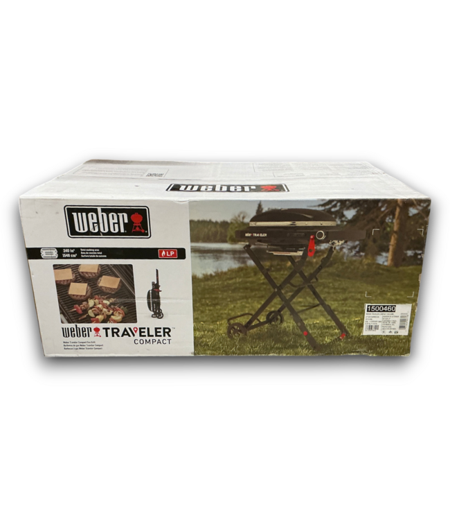 57751 Black Traveler Compact Propane Gas Grill