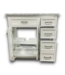 57752 Roveland White Bathroom Vanity With Carrera Natural Marble Top