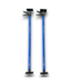 57754 2 Pack Adjustable Support Poles Third Hand System