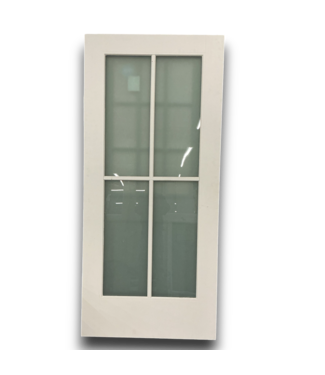Bud's Warehouse 57764 36x 80 White Full Glas Exterior Door Slab