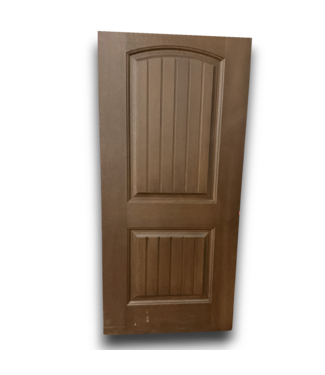Bud's Warehouse 57767 36 X 80 Brown 2 Panel Exterior Door Slab