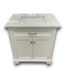 57770 Roveland White Bathroom Vanity With Natural Carrera Top
