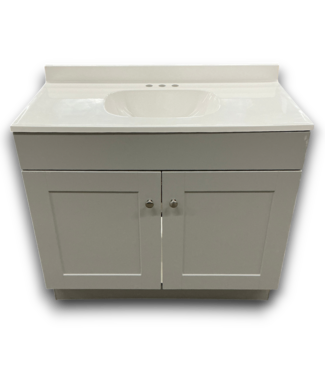 Bud's Warehouse 57781 Dover Light Gray Bathroom Vanity With Top