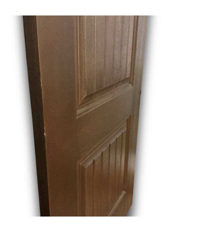 57767 36 X 80 Brown 2 Panel Exterior Door Slab