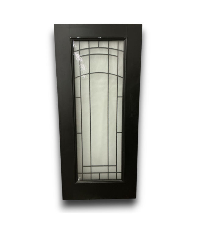 57769 36 X 80 Black Full Glass Exterior Door Slab