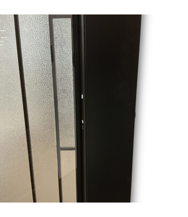 57769 36 X 80 Black Full Glass Exterior Door Slab