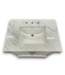 57770 Roveland White Bathroom Vanity With Natural Carrera Top