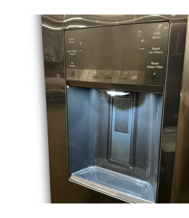 57773 Gallery Black Stainless Side-by-side Refrigerator With Ice Maker
