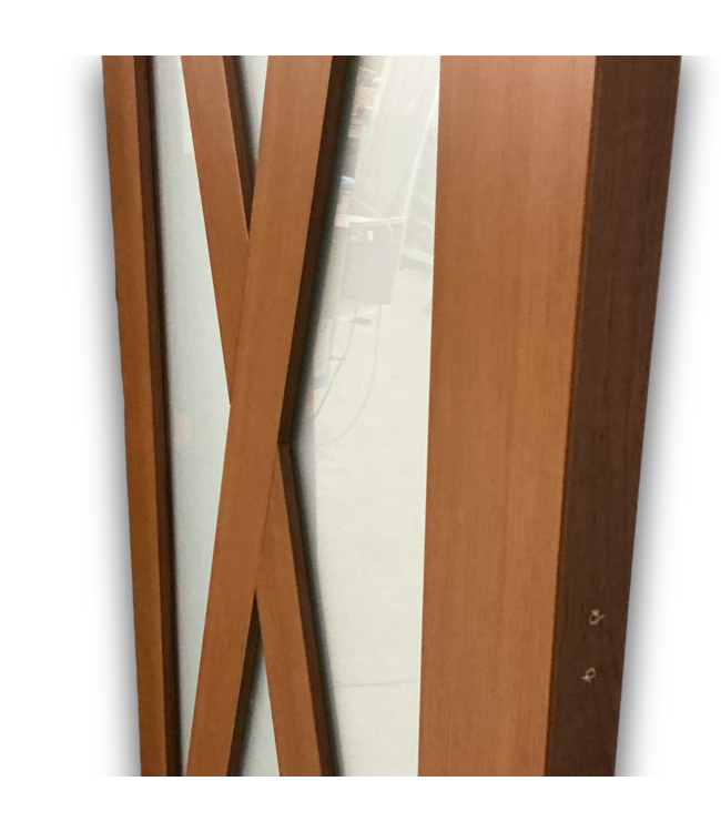 57788 36 X 80 Light Brown Full Glass Exterior Door Slab