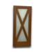 57788 36 X 80 Light Brown Full Glass Exterior Door Slab
