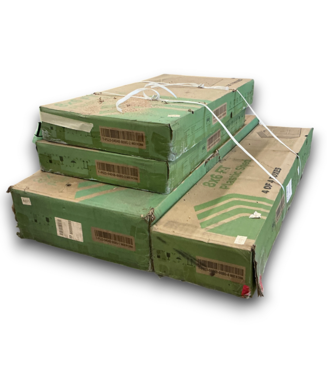 57787 Kick-it White Gable Roof Plastic Resin Storage Shed