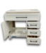 57811 Cauley True White Bathroom Vanity With White Cultured Marble Top