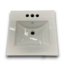 57802 Lambert Basil Green Bathroom Vanity With White Vitreous China Top