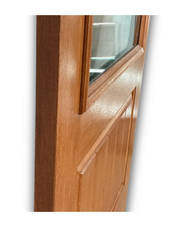 57809 36 X 80 Mahogany Grain 2/3 Light Exterior Door