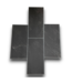 57815 89.5 Sq. Ft. Black Ice Matte Stone Look Wall Tile