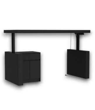 Bud's Warehouse 57817 Black Modern/contemporary Executive Desk