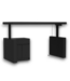 57817 Black Modern/contemporary Executive Desk