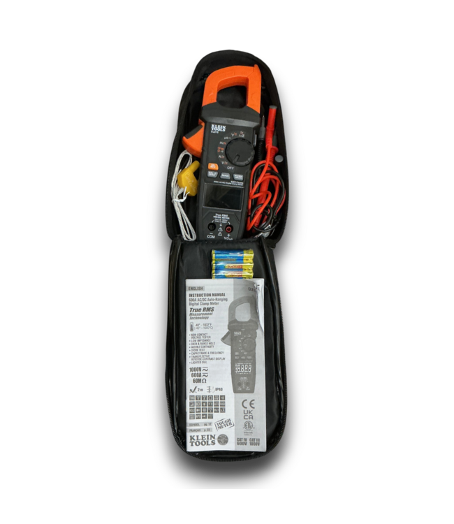 57821 600a Ac/dc Auto-ranging Trms Clamp Metter With Worklight