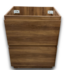 57822 Dark Brown Freestanding Vanity Without Top