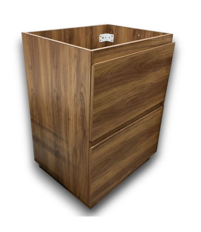 57822 Dark Brown Freestanding Vanity Without Top