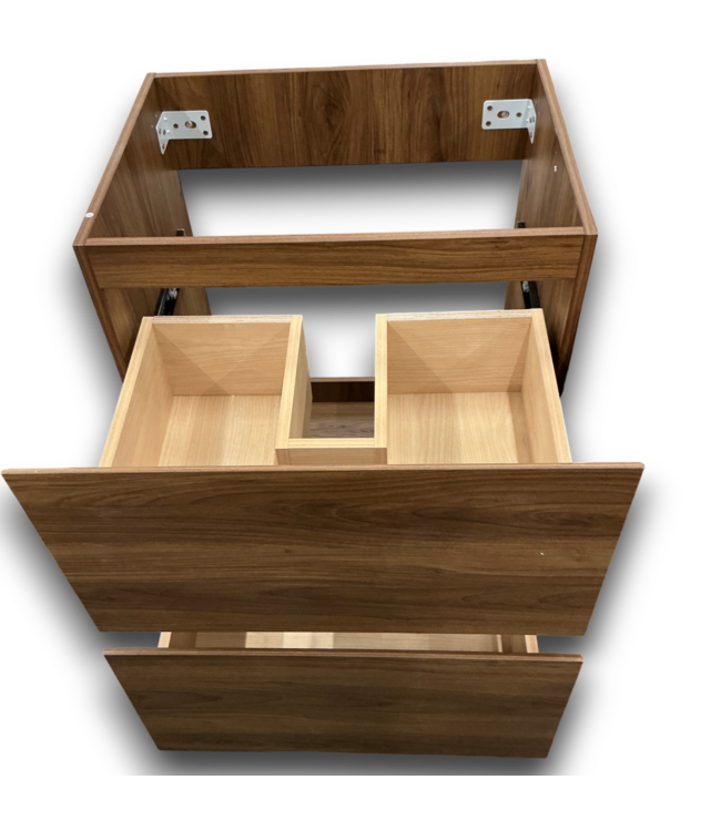 57822 Dark Brown Freestanding Vanity Without Top