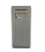 57819 36 X 80 Light Blue 1/3 Glass Exterior Door Slab