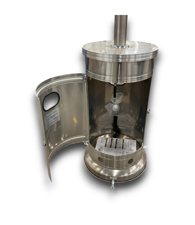 57831 Stainless Steel Liquid Propane Patio Heater 48000-btu