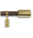 57846 36''-to-72'' Wood And Gold Iron Side Single Curtain Rod
