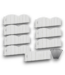 57851 10’ X 4.5” White Decorative No Dig Edging Bundle