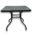 57838 Black Steel Square Patio Dining Table